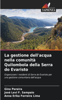 La gestione dell'acqua nella comunità Quilombola della Serra do Evaristo