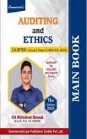 Auditing and Ethics (Main Book) CA Inter Group-II Paper-5 (New Syllabus) Applicable for May 2025 and Onwards Exams
