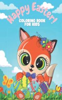 Happy Easter Coloring Book For Kids