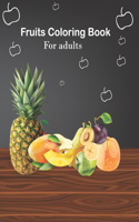 Fruits coloring book for adults