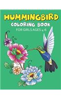 Hummingbird Coloring Book for Girls Ages 4-6