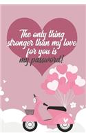 The only thing stronger than my love for you is my password!