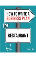 How To Write A Business Plan For Restaurant