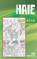 Malbücher für Erwachsene für Mama - Einfaches Level - Tiere - Haie