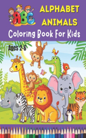 ABC Alphabet Animals Coloring Book For Kids Ages 2-6