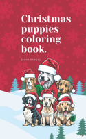 Christmas puppies coloring book