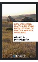How We Elected Lincoln