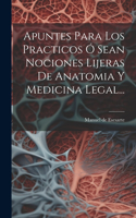 Apuntes Para Los Practicos Ó Sean Nociones Lijeras De Anatomia Y Medicina Legal...