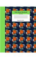 Wide Ruled Notebook Basketball Composition Book