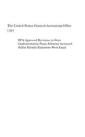 Epa-Approved Revisions to State Implementation Plans Allowing Increased Sulfur Dioxide Emissions Were Legal