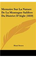 Memoire Sur La Nature De La Montagne Salifere Du District D'Aigle (1810)