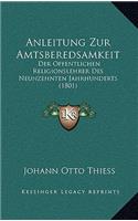 Anleitung Zur Amtsberedsamkeit