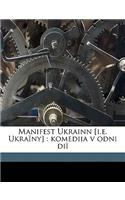 Manifest Ukrainn [i.E. Ukraïny]