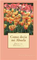Como decía mi Abuela