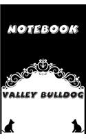 Valley Bulldog Notebook: Black and White notebook, Decorative Journal for Valley Bulldog Lover: Notebook /Journal Gift, Black and White,100 pages, 6x9, Soft cover, Mate Fini