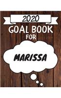 2020 Goal Planner For Marissa: 2020 New Year Planner Goal Journal Gift for Marissa / Notebook / Diary / Unique Greeting Card Alternative