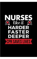 Nurses Like It Harder Faster Deeper CPR Saves Lives