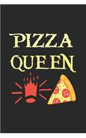 Pizza Queen: Line Journal, Diary Or Notebook For Pizza Lover. 110 Story Paper Pages. 6 in x 9 in Cover.