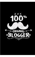 100% original blogger: 6x9 blogging - lined - ruled paper - notebook - notes