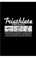 Triathlete: 6x9 Triathlon - lined - ruled paper - notebook - notes