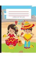 Composition Notebook: Fiesta Fun Kawaii Face Kids Cinco de Mayo Kawaii Face Tacos Journal and Notebook