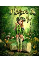 I Believe in Fairies: Internet Password Organizer, Large Print Book for Seniors or the Visually Impaired, 8 1/2