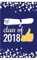 Class of 2018: Graduation Lined Keepsake Notebook