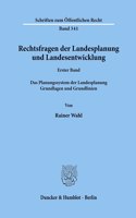 Rechtsfragen Der Landesplanung Und Landesentwicklung