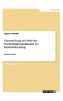 Untersuchung Der Rolle Des Nachhaltigkeitgedankens Bei Kinderbekleidung