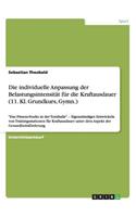 Die individuelle Anpassung der Belastungsintensität für die Kraftausdauer (11. Kl. Grundkurs, Gymn.)