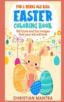 Easter Coloring Book For 5 Years Old Kids