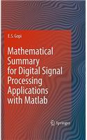 Mathematical Summary for Digital Signal Processing Applications with Matlab