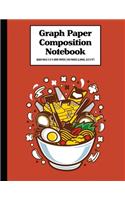Graph Paper Composition Notebook Quad Rule 5x5 Grid Paper - 150 Sheets (Large, 8.5 x 11"): Ramen Tools