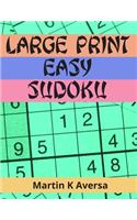 Large Print Easy Sudoku