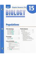 Holt Biology Chapter Resource File 15: Populations