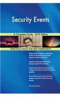 Security Events A Complete Guide - 2019 Edition
