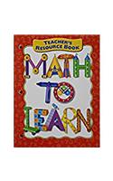 Great Source Math to Learn: Teacher Resource Binder(Math Handbooks)