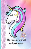 My unicorn journal and sketchbook