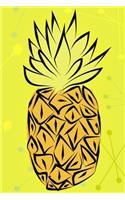 Pineapple Mid Century Modern - Atomic Age - Daily Journal Notebook