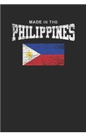 Made In The Philippines: Dotted Bullet Notebook (6" x 9" - 120 pages) Wonderful Philippines Notebook for Daily Journal, Diary, and Gift