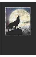 Wolf With Landscape: Wolves Notebook, Blank Lined (6 x 9 - 120 pages) Animal Themed Notebook for Daily Journal, Diary, and Gift