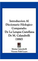 Introduccion Al Diccionario Filologico-Comparado