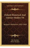 Oxford Historical And Literary Studies V6