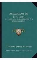 Anacreon in English