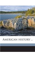 American History ..