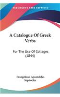 Catalogue Of Greek Verbs