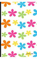 Journal Daily: Colorful Daisy, Lined Blank Journal Book, 6 X 9, 150 Pages, Paperback,6" X 9" (15.24 X 22.86 CM)