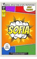 Superhero Sofia: A 6 x 9 Lined Journal