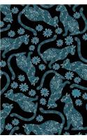 Cat Notebook: Fancy Cat 6"x9" Lined Notebook(1 Classy Cats Pattern)
