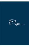 Elija: notebook with the name on the cover, notebook for notes, Journaling
